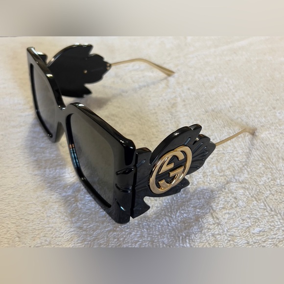 ❌SOLD❌ Gucci GG0535S Black/Grey Butterfly/Square Ladies Sunglasses 001 56x16x135 - Picture 13 of 13